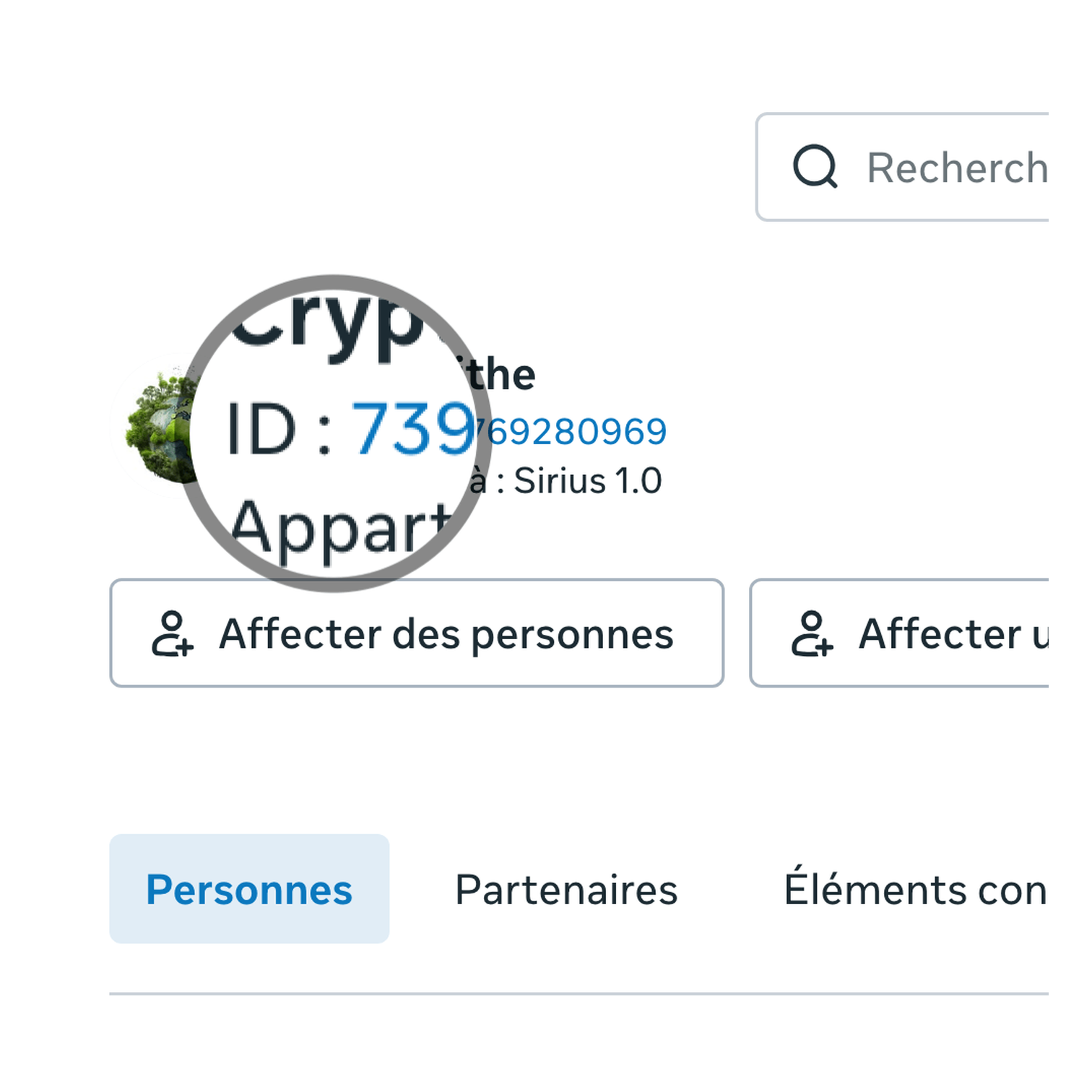 L’identifiant d’une page Facebook, une quinzaine de chiffres, affiché sous le nom de la page