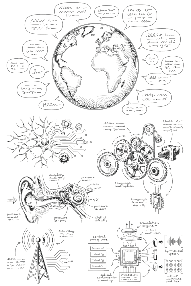 Illustration Le multilingue