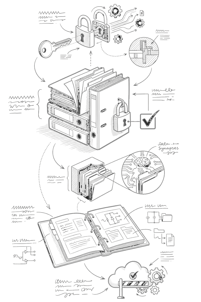 Illustration Les documents